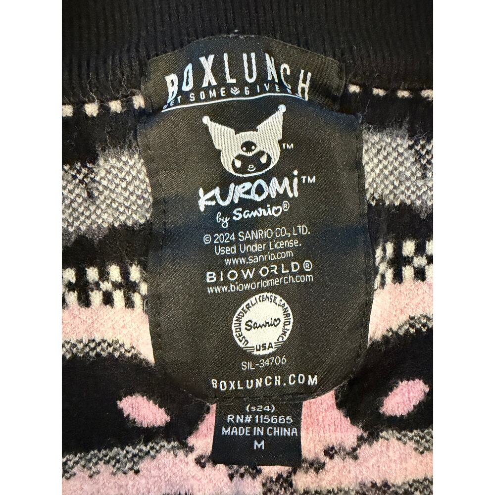 Sanrio Kuromi Patterned Cardigan - BoxLunch Exclusive- Adult - Picture 4 of 5